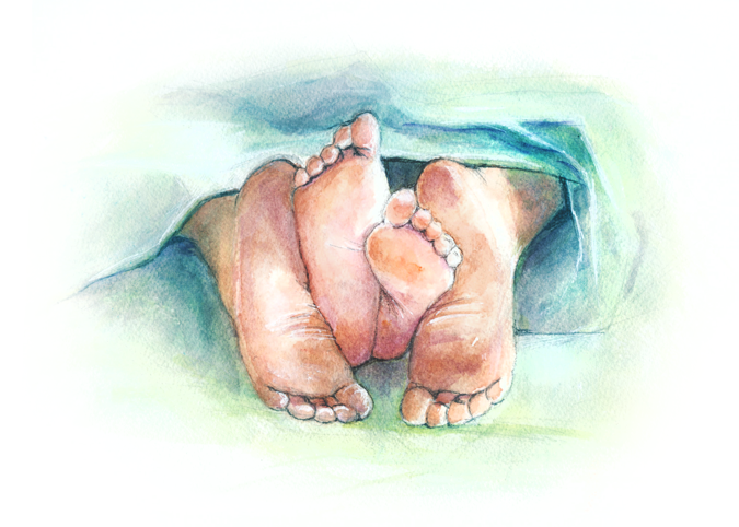675x482 Watercolor Feet My Watercolors Watercolor - Watercolor Feet