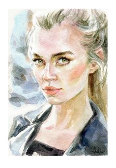 236x342 550 Best Watercolor Portrait Images In 2018 - Watercolor Female Portrait