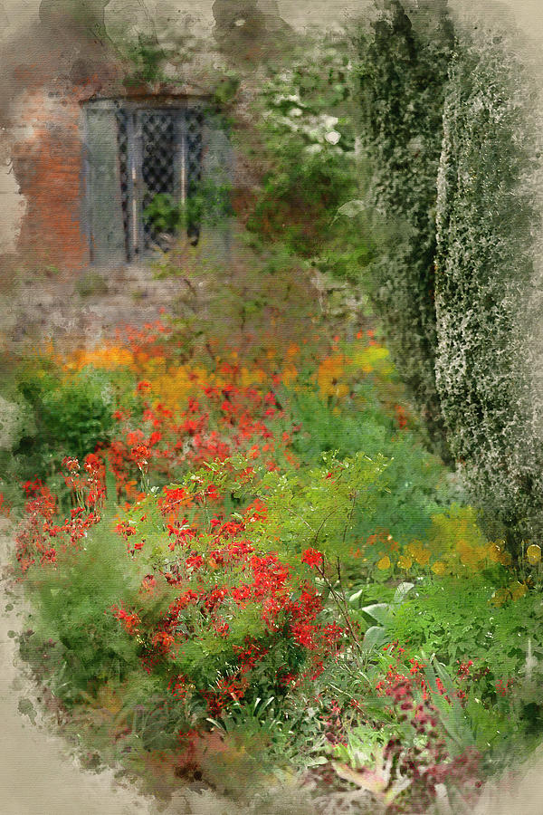 600x900 Watercolor Painting Of Beautiful Shallow Depth Of Field Landscape - Watercolor Field