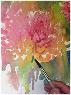 243x324 Watercolour Painting Tutorial Prettier Watercolor Field Of Flowers - Watercolor Field Of Flowers