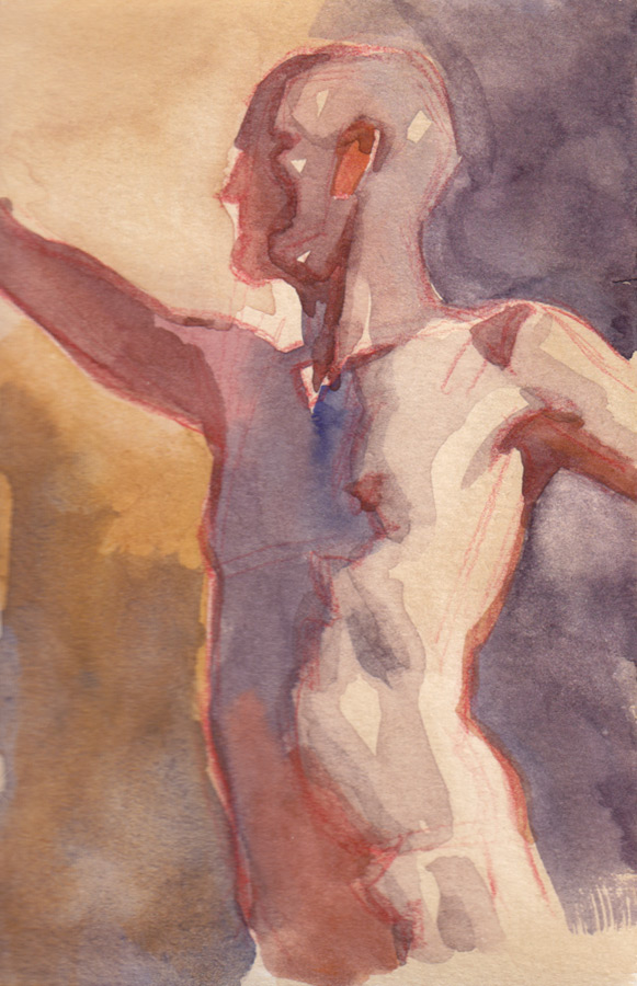 581x900 Figure In Watercolor By Freshdesigner - Watercolor Figure