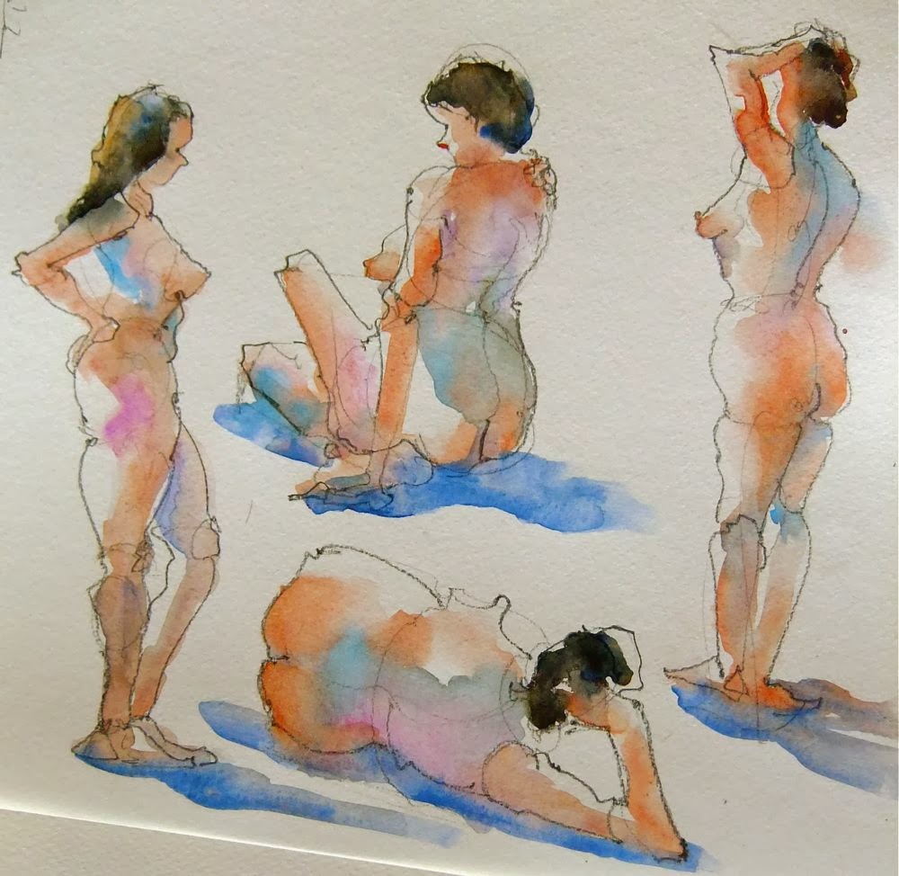 1000x974 Hoffmann Watercolors Intermediate Watercolor - Watercolor Figure