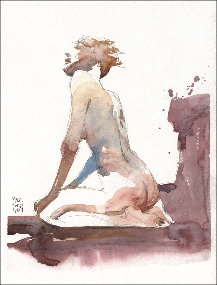 913x1200 Warming Up For The Watercolor Class Citizen Sketcher - Watercolor Figure