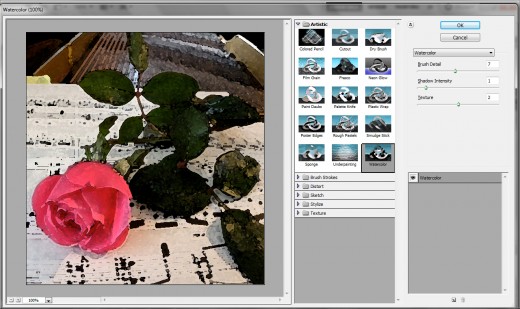 520x309 Creating A Watercolor Painting Effect In Photoshop - Watercolor Filter