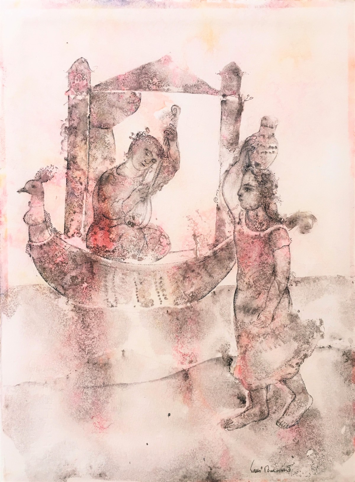 1200x1627 Buy Sakti Burman Paintings Online - Watercolor Filter Online