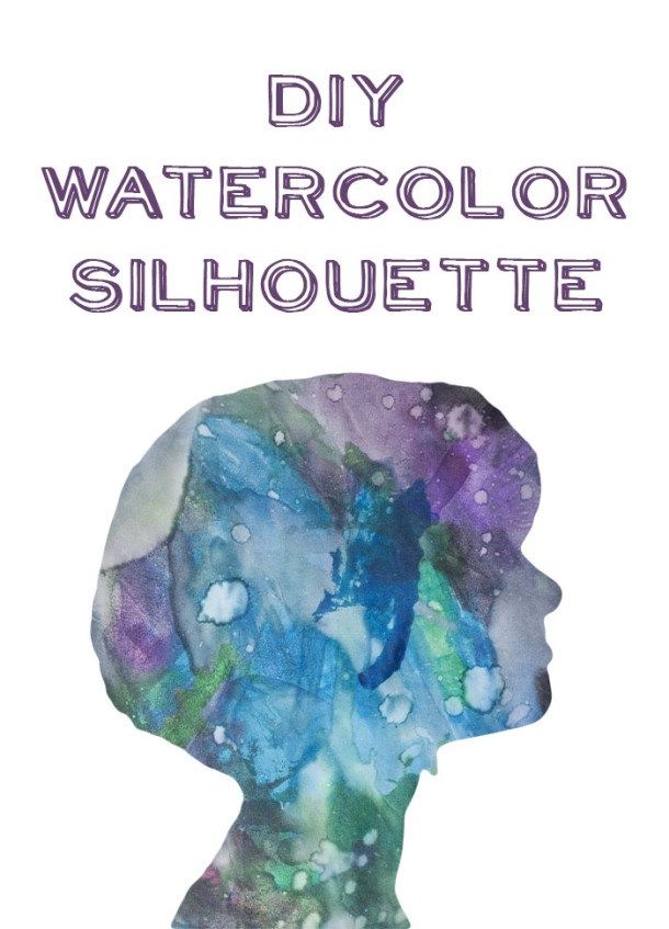 610x847 Diy Watercolor Silhouettes Z Photoshop Tutorials - Watercolor Filter Online