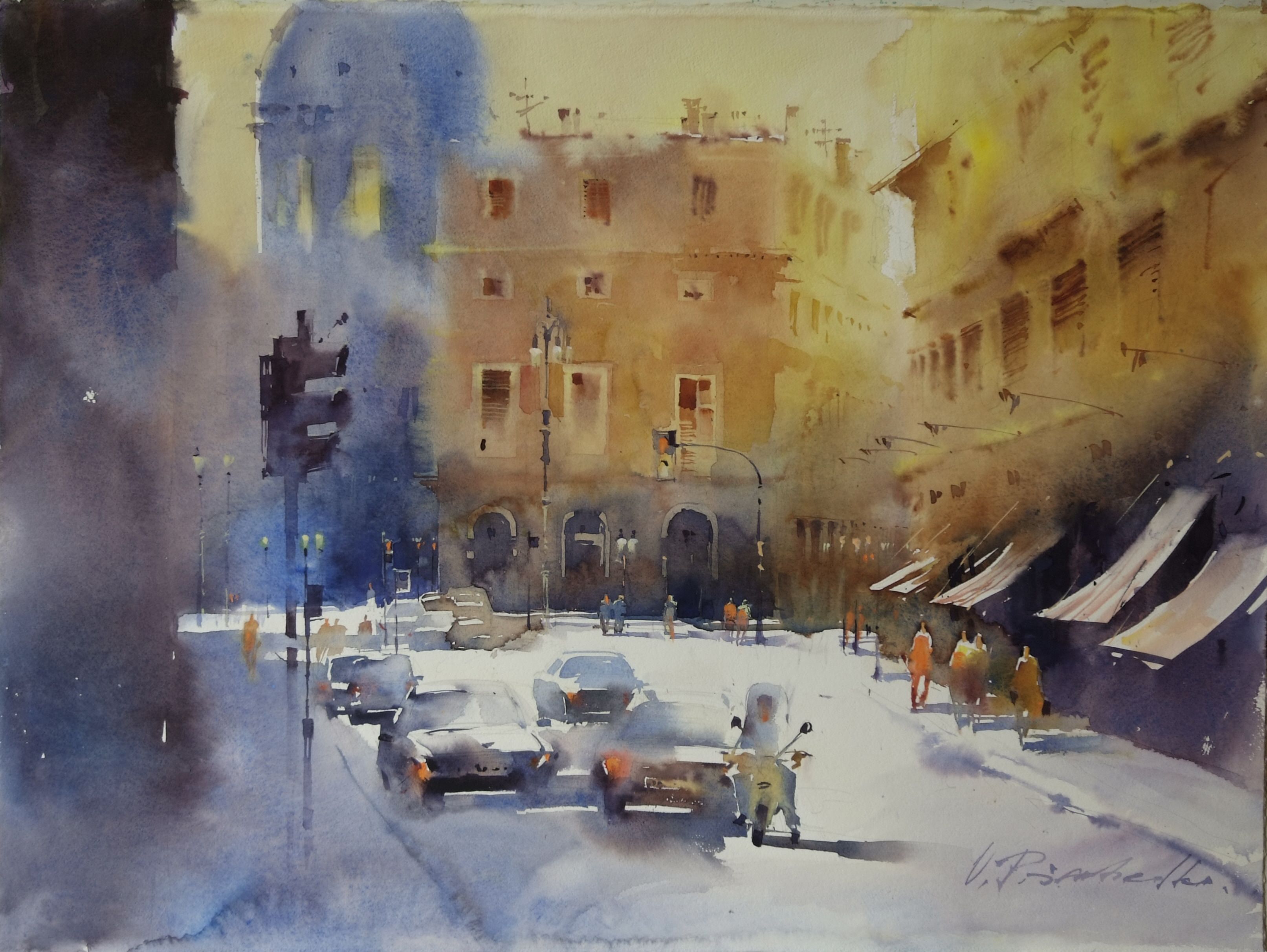 3225x2423 Viktoria Prishedko, Fine Art In Watercolor Art - Watercolor Fine Art