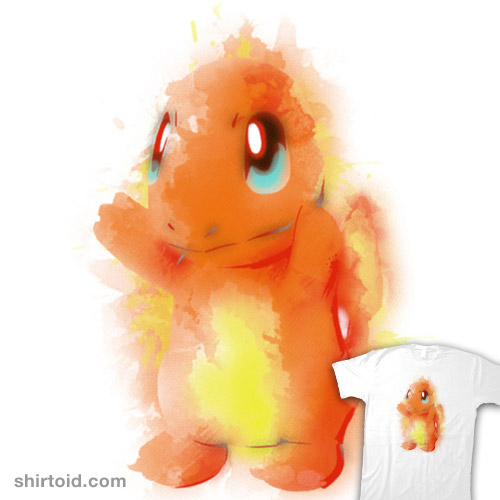 500x500 Fire Watercolor Shirtoid - Watercolor Fire