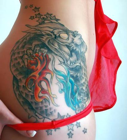 426x469 Water Dragon Tattoo Water Dragon Tattoo Google Search Watercolor - Watercolor Fire Tattoo