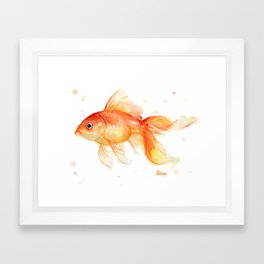 264x264 Watercolor Fish Framed Art Prints Society6 - Watercolor Fish Art
