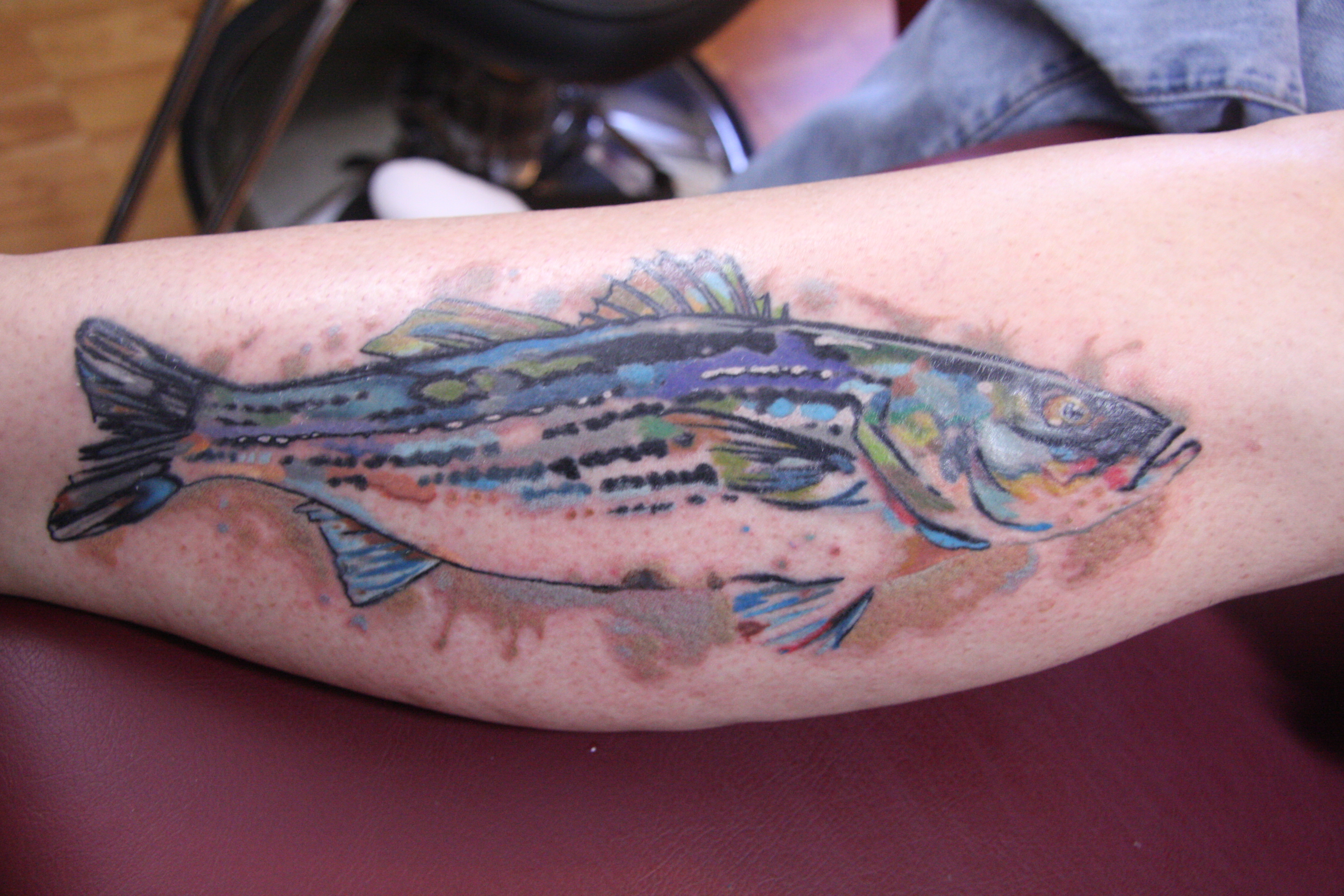 3888x2592 Watercolor Cobra Custom Tattoo - Watercolor Fish Tattoo
