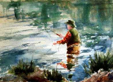 393x288 Untitled Document - Watercolor Fisherman