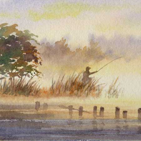 450x450 Varvara Harmon - Watercolor Fisherman