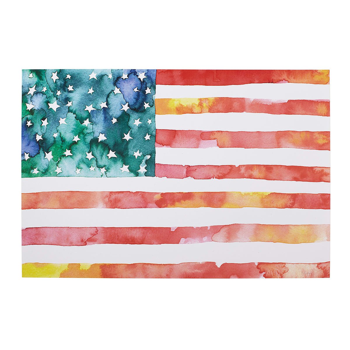 1200x1200 American Flag Watercolor American Flag Painting, Art Uncommongoods - Watercolor Flag