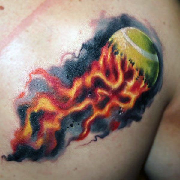 600x600 80 Fire Tattoos For Men - Watercolor Flame Tattoo