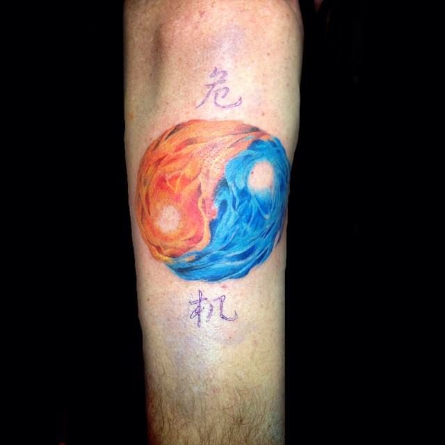 640x640 Best Yin Yang Tattoo Designs Amp Meanings - Watercolor Flame Tattoo