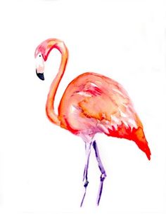 236x305 Two Flamingos, Original Watercolor Painting, 16 X 12 In, Flamingo - Watercolor Flamingo Png