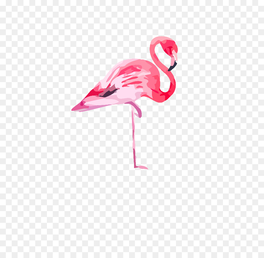 900x880 Watercolor Painting Flamingo Canvas Printing - Watercolor Flamingo Png