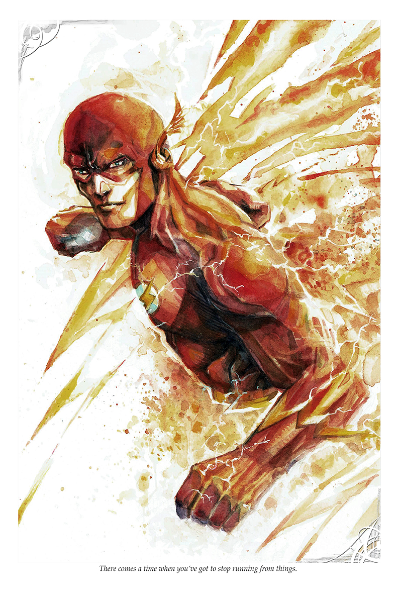 792x1224 The Flash - Watercolor Flash