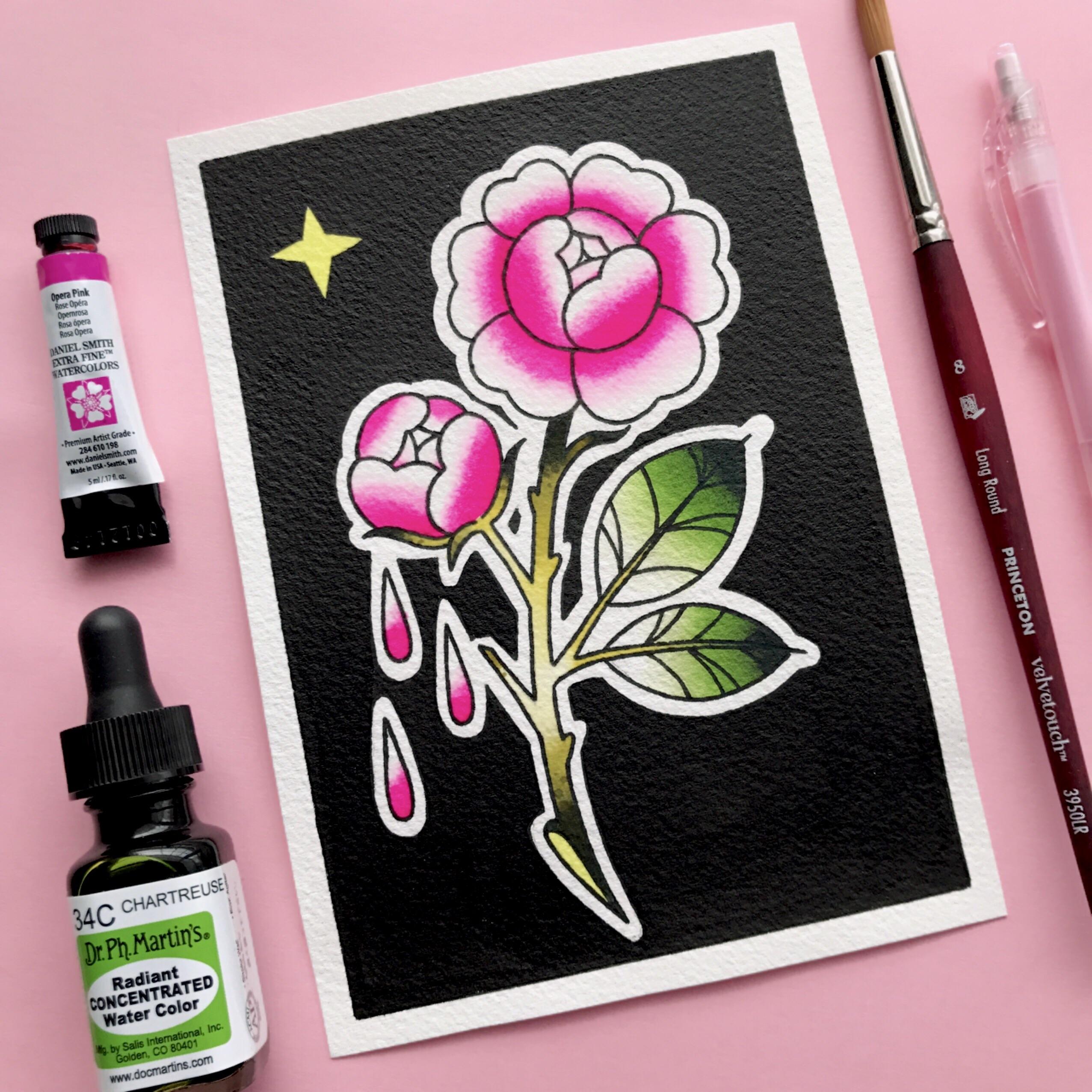 2553x2553 Tried Daniel Smith Watercolors For The First Time With My Tattoo - Watercolor Flash