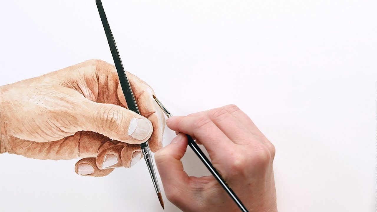 1280x720 How To Paint Realistic Skin Tones In Watercolour - Watercolor Flesh Tones