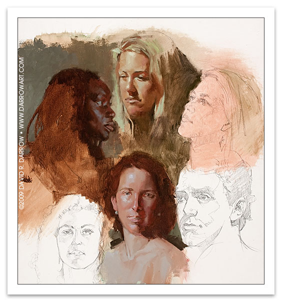 564x604 David R. Darrow - Watercolor Flesh Tones