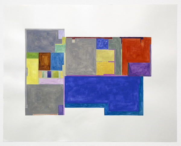 600x485 Julie Langsam Floor Plans (2011 - Watercolor Floor Plan