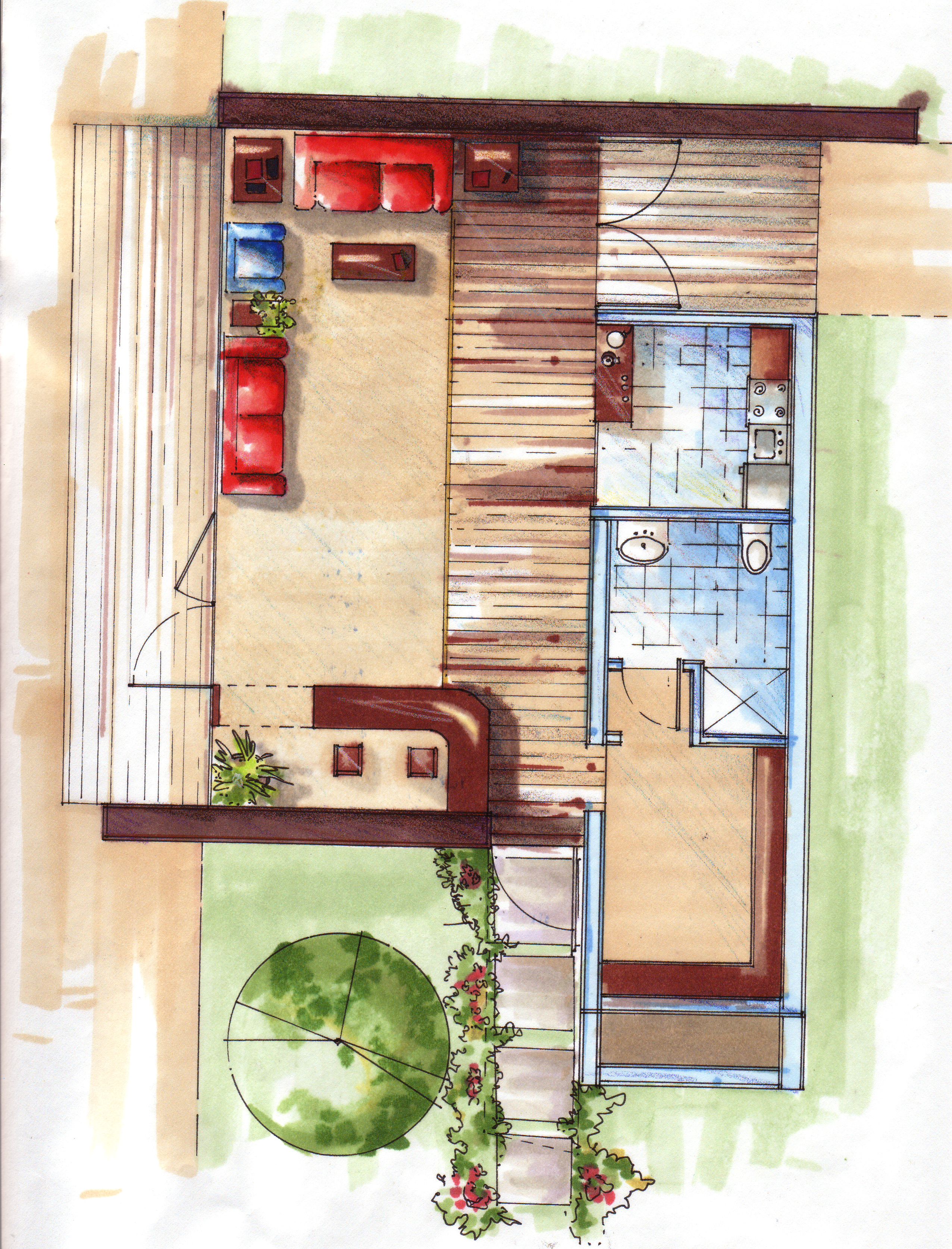 2552x3348 Strikeforce Design Watercolor - Watercolor Floor Plan