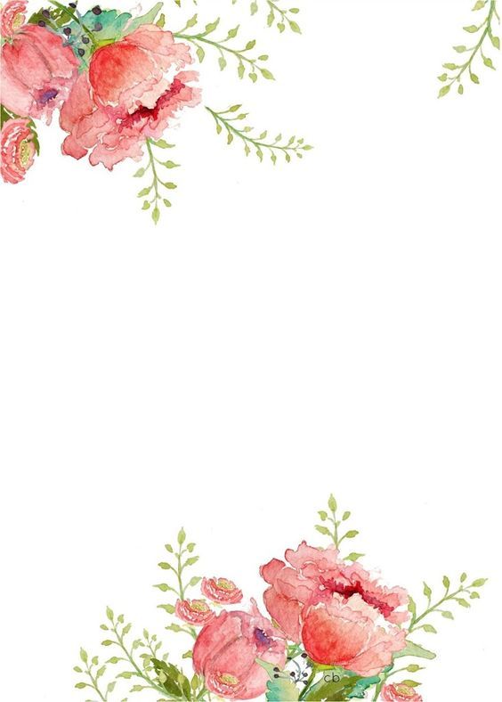 564x788 Image Result For Watercolor Pink Floral Background Sew, Crochet - Watercolor Floral Background