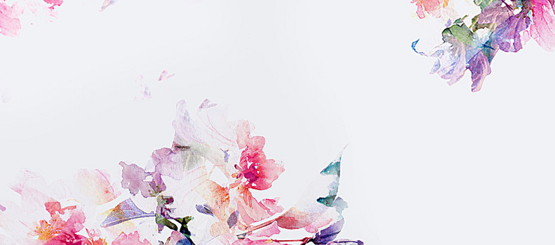 800x354 Watercolor Flowers Background, Wedding, Colorful Flowers, Flowers - Watercolor Floral Background