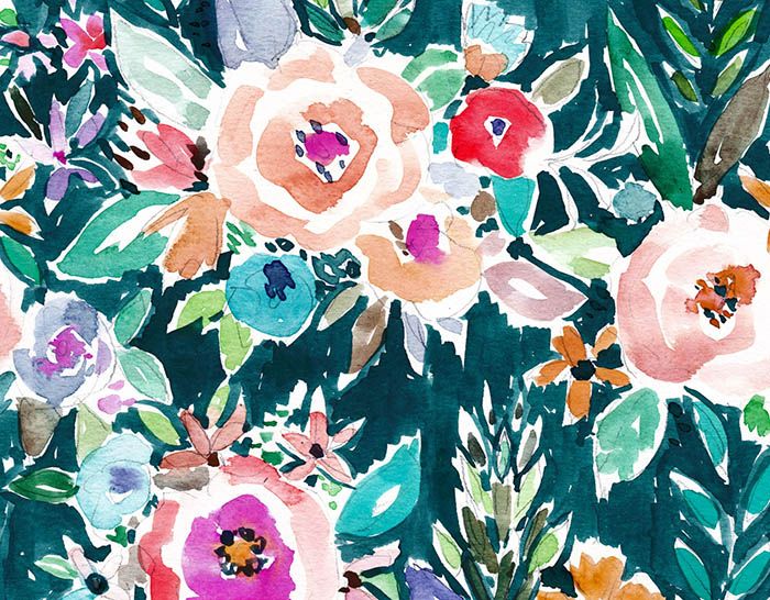 700x546 Download This Beautiful Floral Pattern From Oakland Watercolor - Watercolor Floral Background