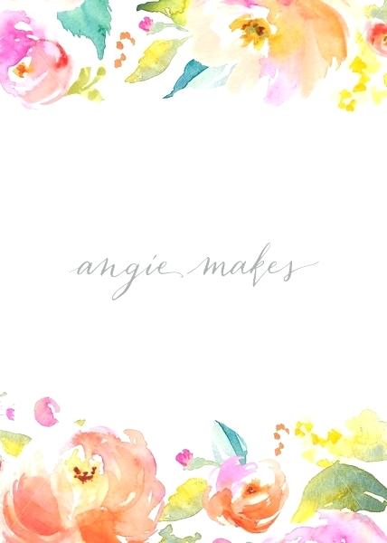 428x600 Flower Border Template Free Download - Watercolor Floral Border Paper Printable