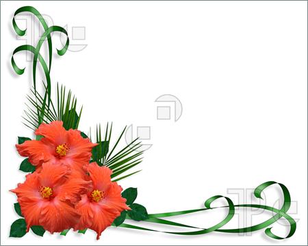 450x360 Watercolor Floral Border Paper Printable Flowers For Borders - Watercolor Floral Border Paper Printable