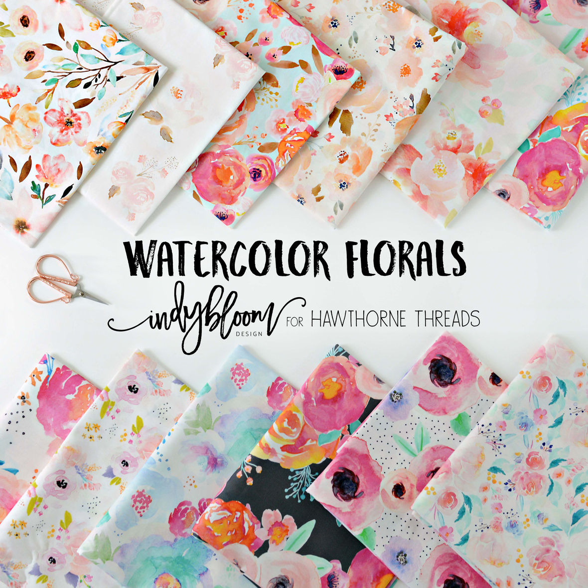 1180x1181 Hawthorne Threads Blog - Watercolor Floral Fabric