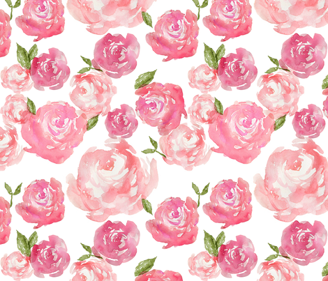 470x403 Watercolor Floral Fabric - Watercolor Floral Fabric