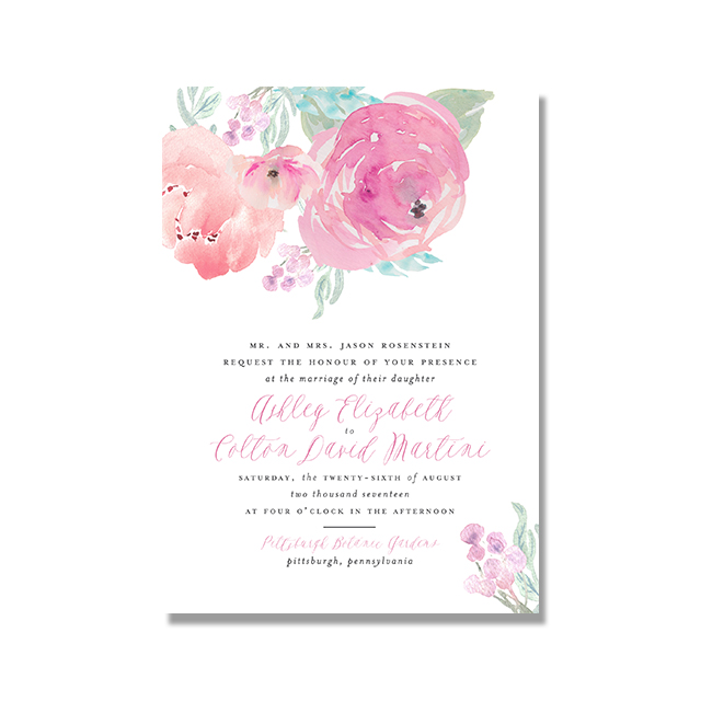 640x640 Soft Watercolor Floral Wedding Invitations Blush Paper Co. - Watercolor Floral Invitations