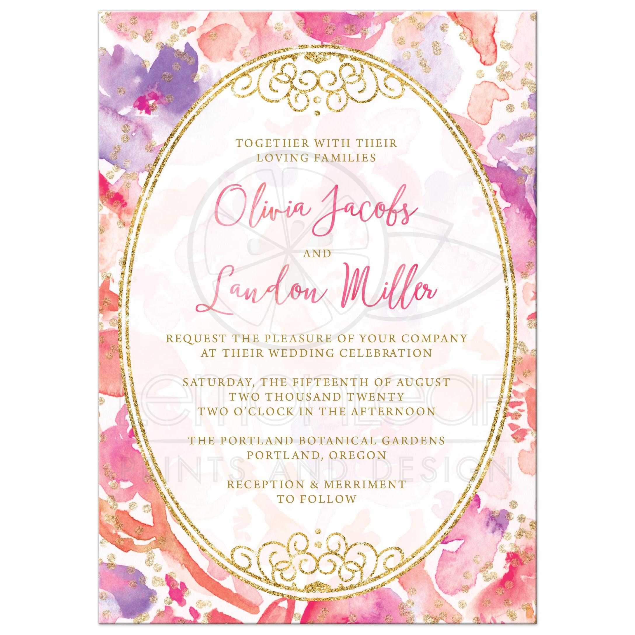 2175x2175 Wedding Invitations - Watercolor Floral Invitations