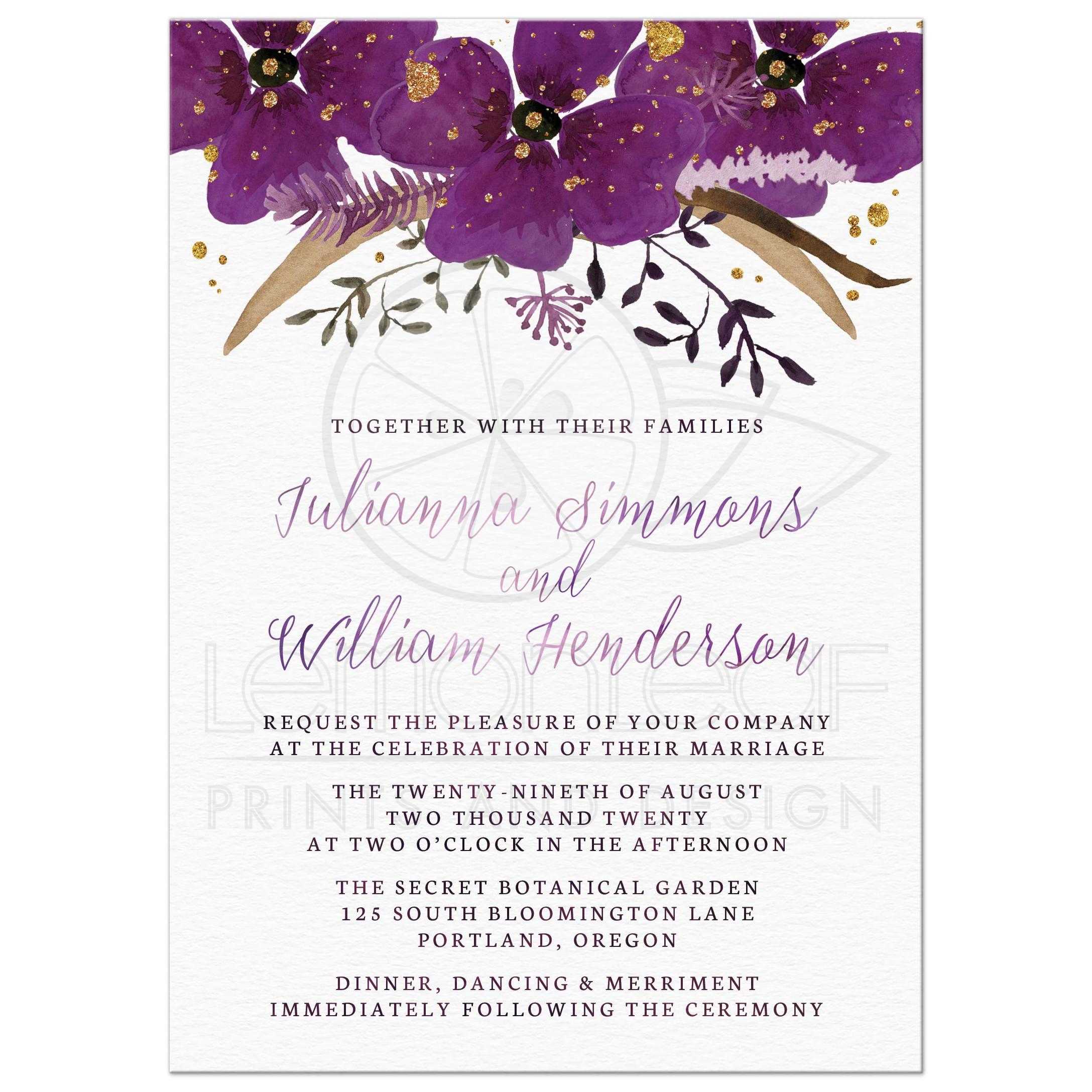 2175x2175 Wedding Invitations - Watercolor Floral Invitations