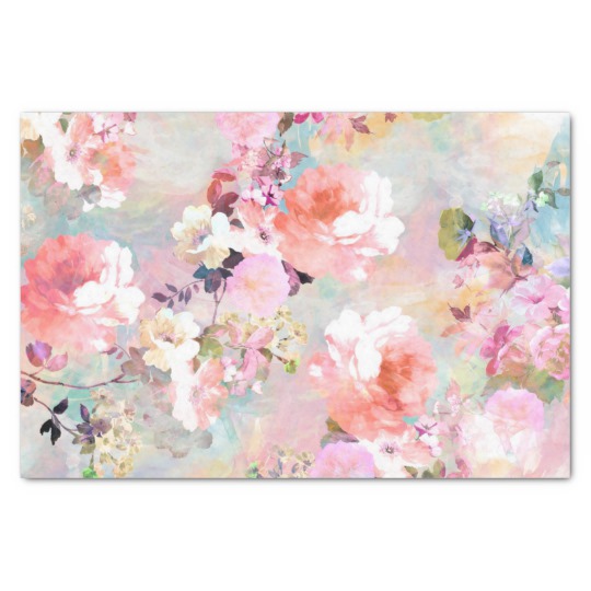 Watercolor Floral Paper at PaintingValley.com | Explore collection of ...