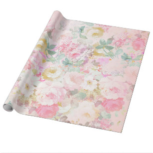 307x307 Watercolor Wrapping Paper Zazzle - Watercolor Floral Paper