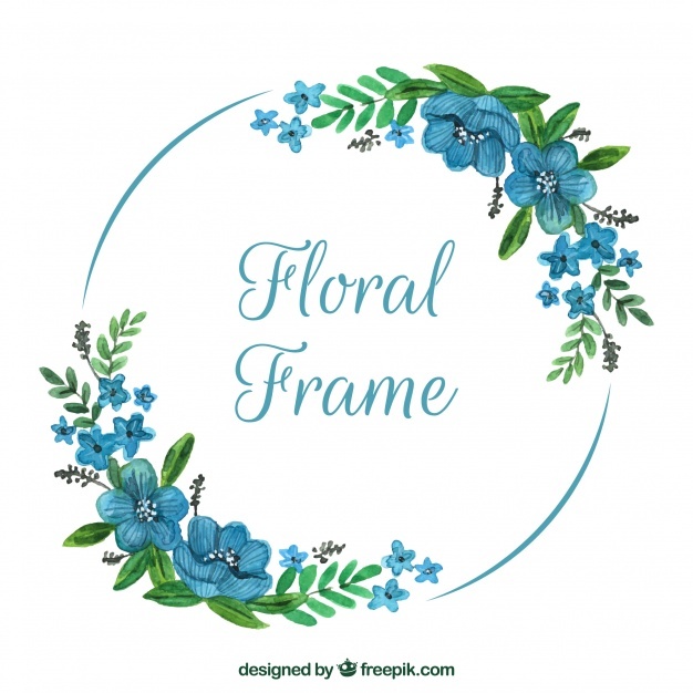 626x626 Flower Circle Vectors, Photos And Psd Files Free Download - Watercolor Floral Png