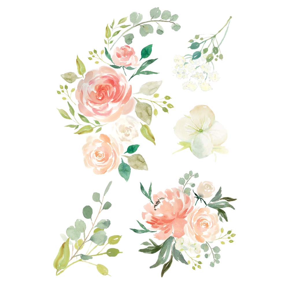 1000x1000 Image - Watercolor Floral Png