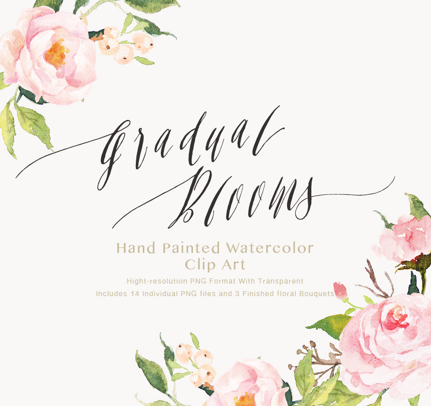 860x809 Collection Of Pink Watercolor Flowers Clipart High Quality - Watercolor Floral Png