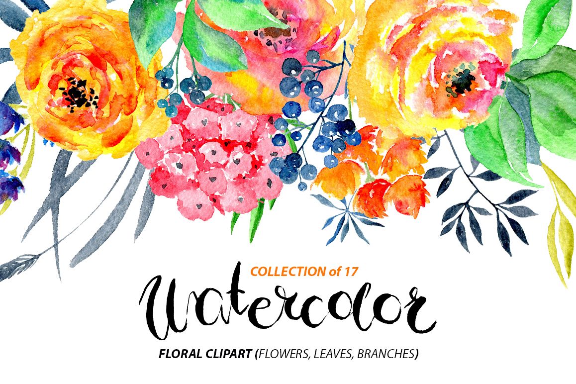 1158x772 Watercolor Flowers Png Clipart - Watercolor Floral Png