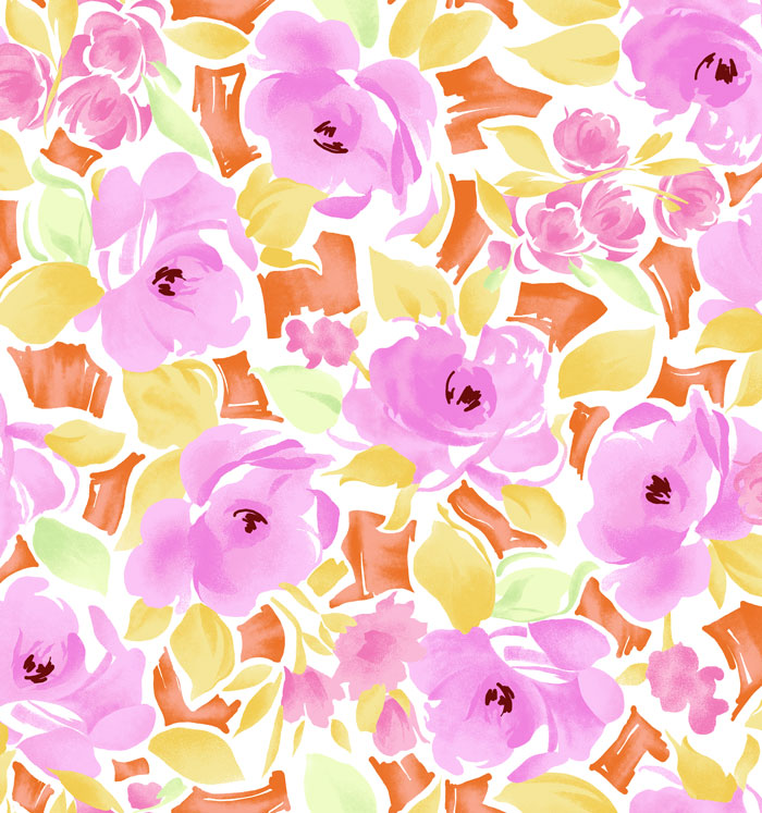 700x747 Wear The Trend Watercolor Florals Blog Lisette - Watercolor Floral Print