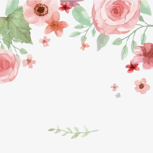 650x651 Vector Watercolor Flowers, Pink, Watercolor, Flowers Png And - Watercolor Floral Vector