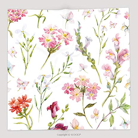 463x463 Custom Watercolor Floral Pattern Delicate Flower - Watercolor Floral Wallpaper