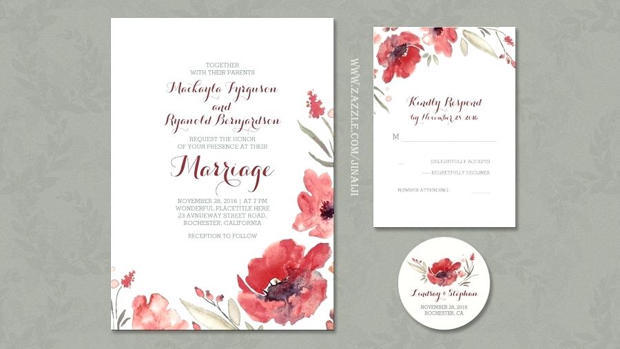 900x507 Inspirational Watercolor Floral Wedding Invitations For Floral - Watercolor Floral Wedding Invitations