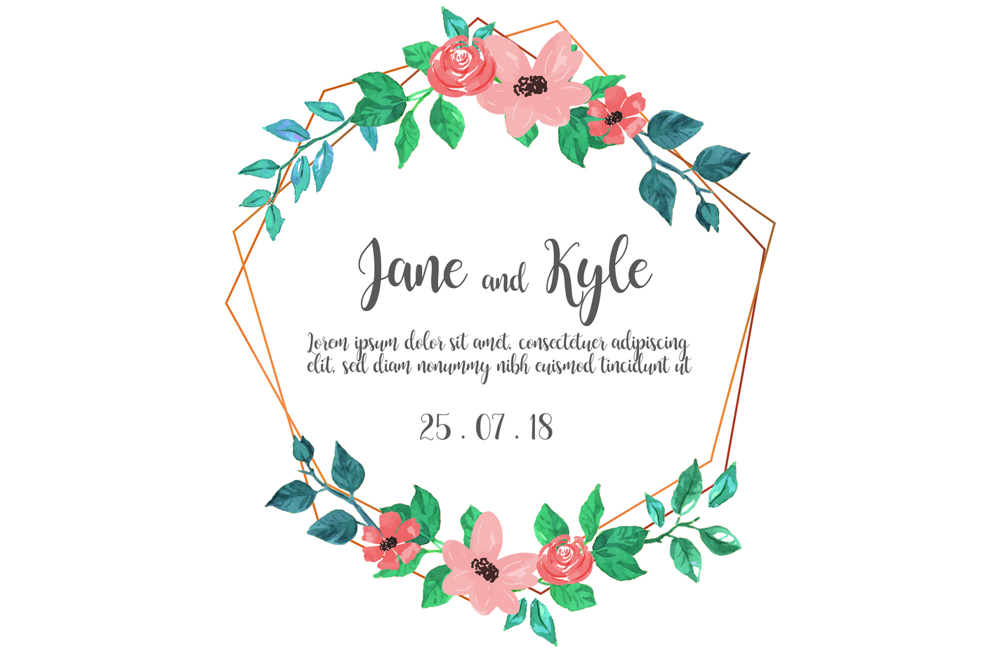 1400x931 Watercolor Floral Wedding Invitation By Watercolorfloraldesigns - Watercolor Floral Wedding Invitations