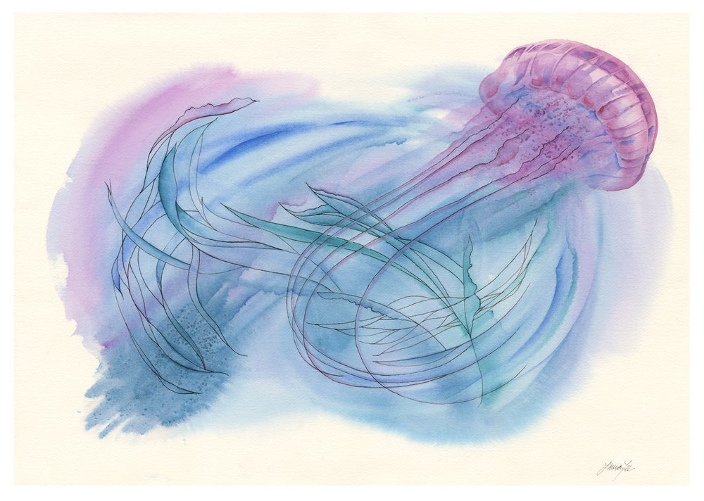 1000x712 Watercolor Laura Lee Hallada - Watercolor Flow